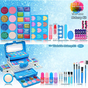 Kids Makeup Sets for Girls - Kids Makeup Sets for Girls 5-8, Maquillaje para Niñas, Play Make Up Kit, Toys for Little Girl,Princess Toddler Kid Stuff Ages3-12 Year Old Girl Birthday Gifts