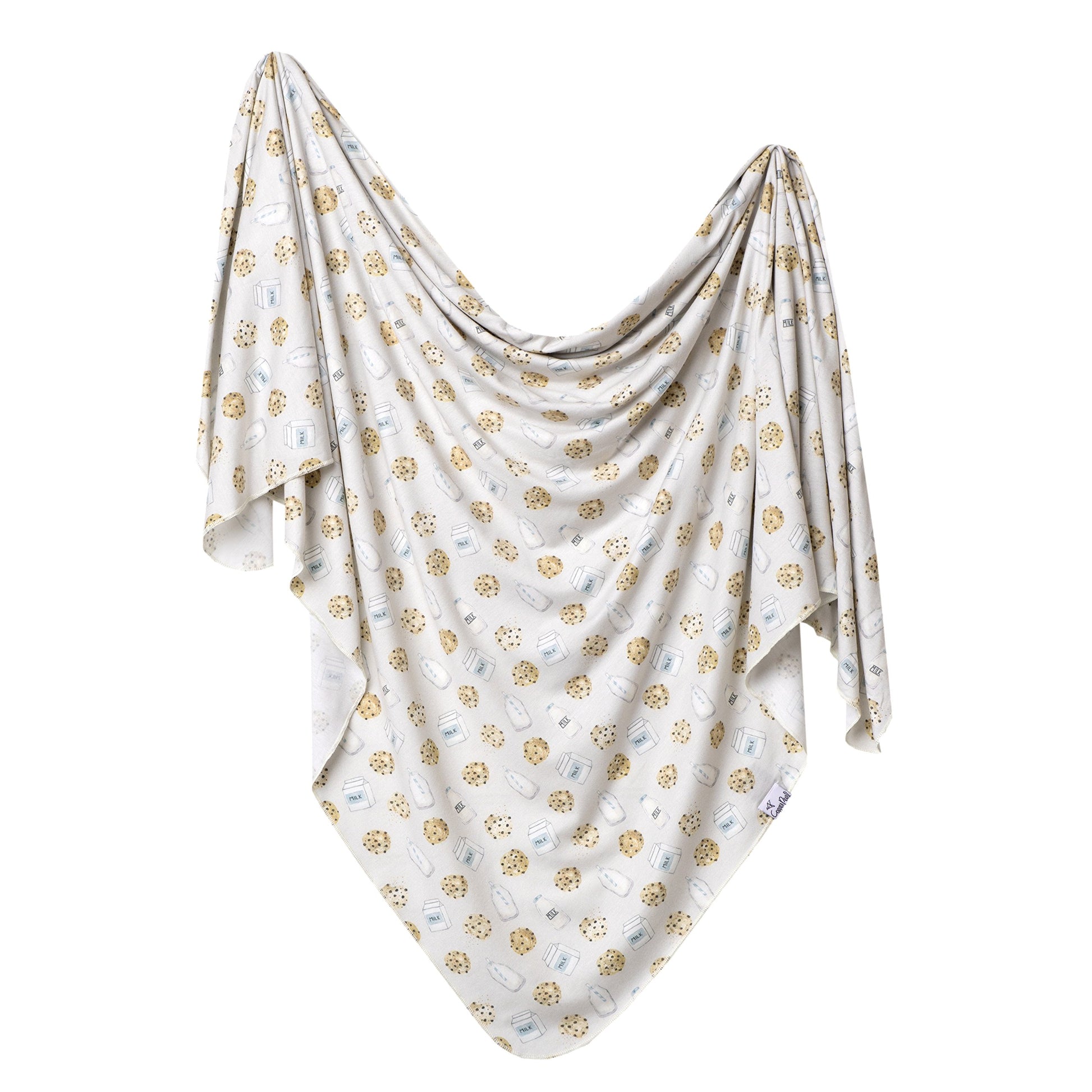 Buy now Copper Pearl Large Premium Knit Baby Swaddle Receiving Blanket Chip at indiglob india