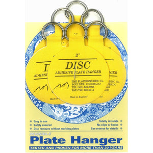 Flatirons Disc Adhesive Plate Hanger Set (6-2 Inch Hangers)