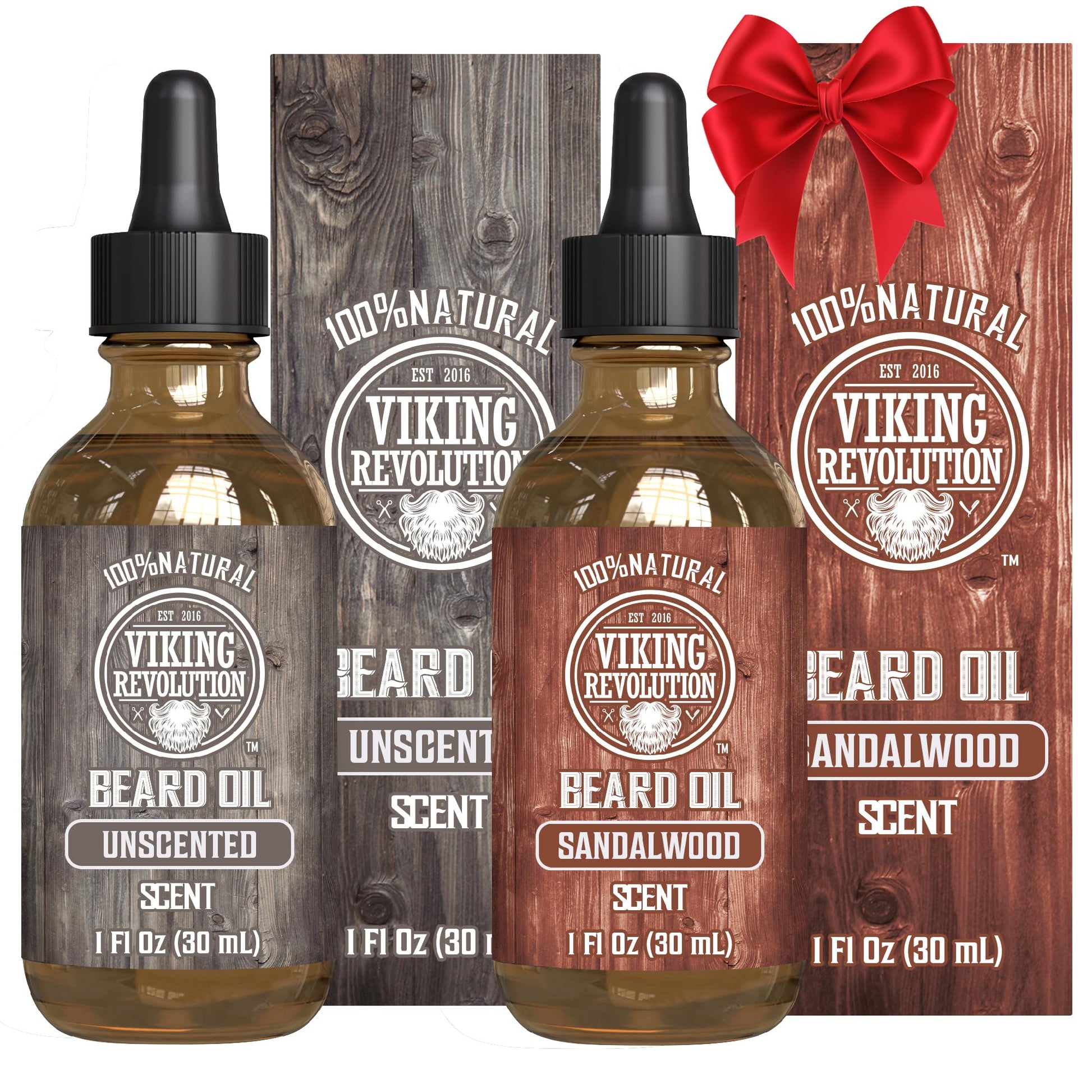 Buy now Viking Revolution Beard Oil with Clary Sage for Men - Natural Blend with Argan and Jojoba Oils for Softening, Strengthening, and Moisturizing Sandalwood & Unscented 1 Fl Oz (Pack of 2) at indiglob india