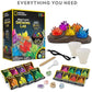 NATIONAL GEOGRAPHIC Mega Crystal Growing Kit for Kids- Grow 8 Crystals with Light-Up Stand, Science Gifts for Kids 8-12, Crystal Making Experiment, Science Kit for Girls and Boys