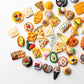 Slime Charms Food Cute Set - Mixed Lot Assorted Food Resin Flatback Cute Sets for DIY Crafts Making,Decorations,Scrapbooking,Embellishments,Hair Clip 25pcs