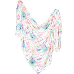 Buy now Copper Pearl Large Premium Knit Baby Swaddle Receiving Blanket Floral Bloom at indiglob india