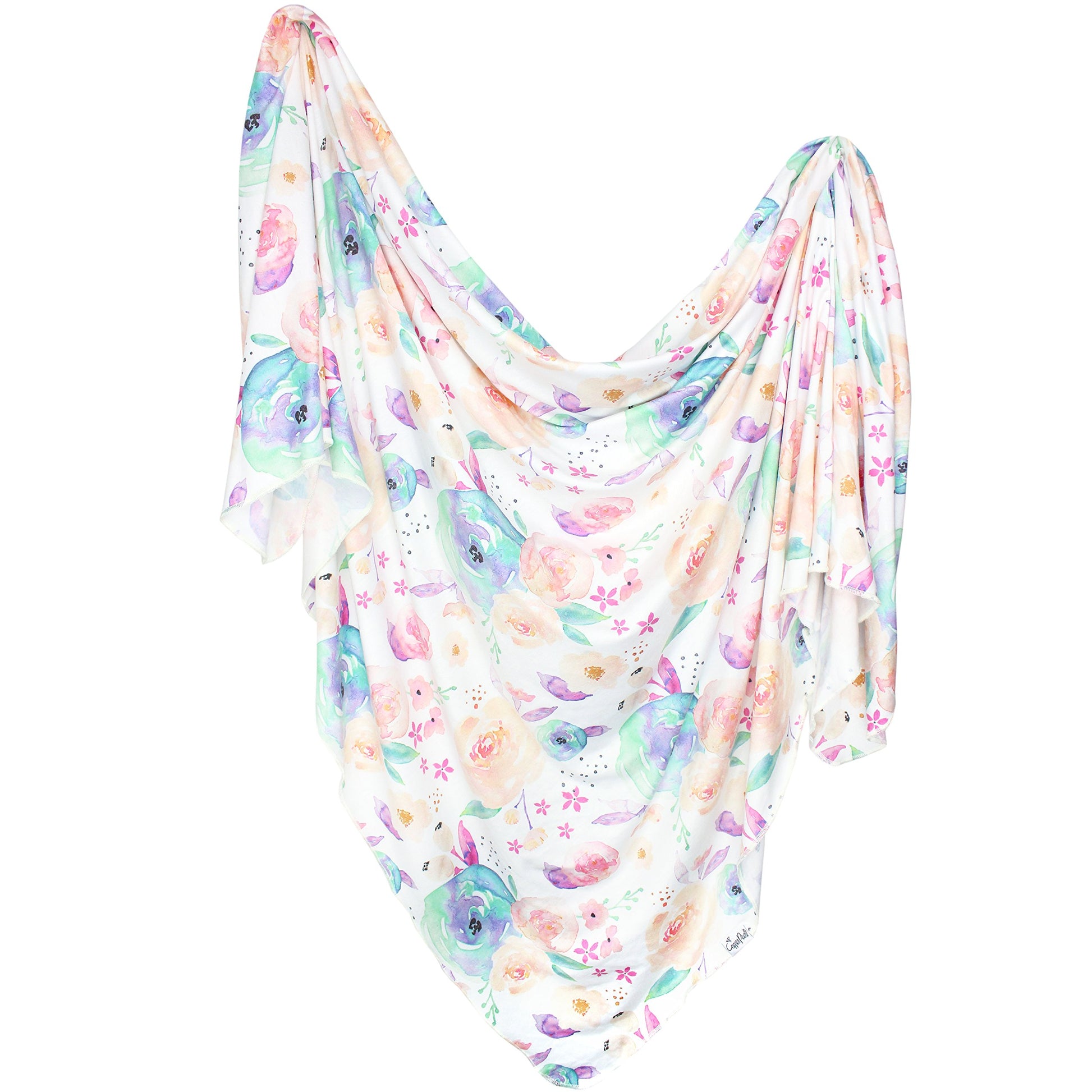 Buy now Copper Pearl Large Premium Knit Baby Swaddle Receiving Blanket Floral Bloom at indiglob india