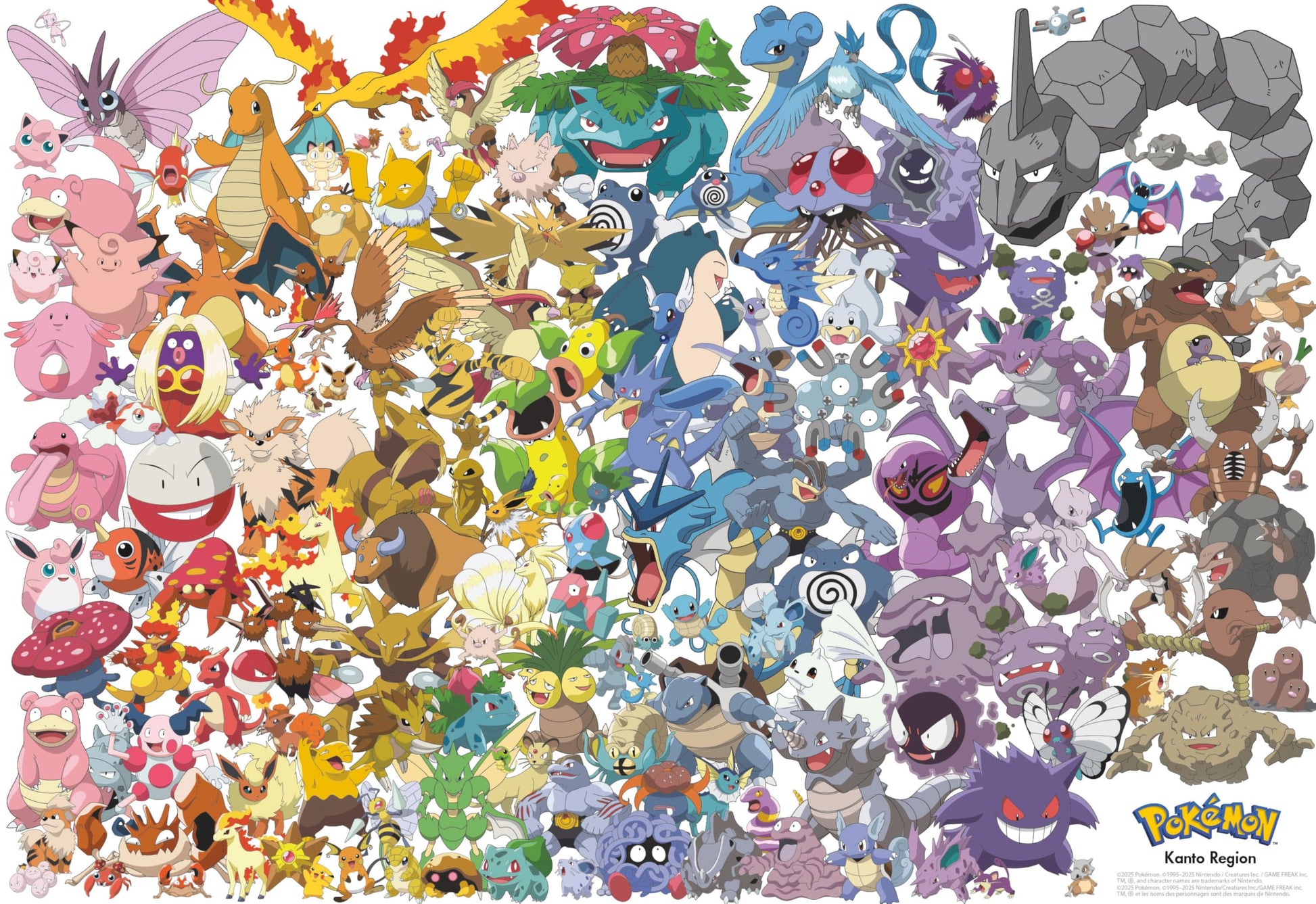 Buy now Buffalo Games ƒ?? 2000 Piece Pok??mon Silver Select Kanto 151 Jigsaw Puzzle Colorful Puzzle for Adults ƒ?? Precision-Cut Pieces, Beautiful Artwork, and Hours of Relaxing Fun at indiglob india