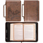 Christian Art Gifts Men's Classic Bible Cover On Wings Like Eagles Mountain Isaiah 40:31, Brown Faux Leather, Large