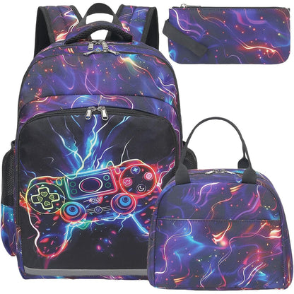 BTOOP Girls Backpack Kids Boys Elementary Bookbag Girly School Bag with Insulated Lunch Tote and Pencil Pouch