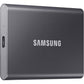 SAMSUNG T7 Portable SSD, 2TB External Solid State Drive, Speeds Up to 1,050MB/s, USB 3.2 Gen 2, Reliable Storage for Gaming, Students, Professionals, MU-PC2T0T/AM, Gray