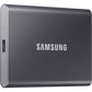 SAMSUNG T7 Portable SSD, 2TB External Solid State Drive, Speeds Up to 1,050MB/s, USB 3.2 Gen 2, Reliable Storage for Gaming, Students, Professionals, MU-PC2T0T/AM, Gray