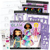 Fashion Angels I Love Fashion Sketch Portfolio, Includes Sketch Pad with Stencils & Stickers, Fashion Design Sketch Book for Girls, Ideal Drawing Kit for Kids - Glam Fashion