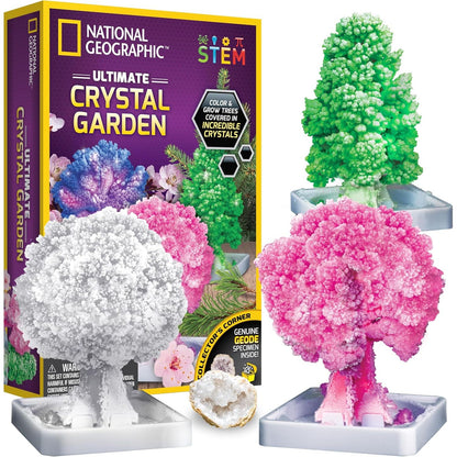 National Geographic Craft Kits for Kids - Crystal Growing Kit - Grow a Crystal Garden in Just 6 Hours, Educational Craft Includes Art Project, Geode, STEM Arts and Crafts for Girls (Amazon Exclusive)