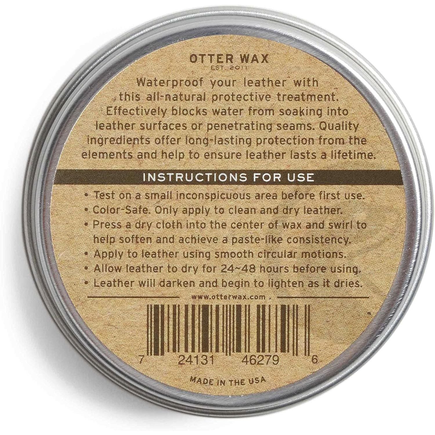 Buy now Otter Wax Boot Wax | 2oz | All-Natural Leather Waterproofer | Made in USA at indiglob india