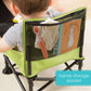 Buy now Summer by Bright Starts Pop 'N Sit Portable Booster Chair, Floor Seat, Indoor/Outdoor Use, Compact Fold, Green, 6 Mos - 3 Yrs at indiglob india