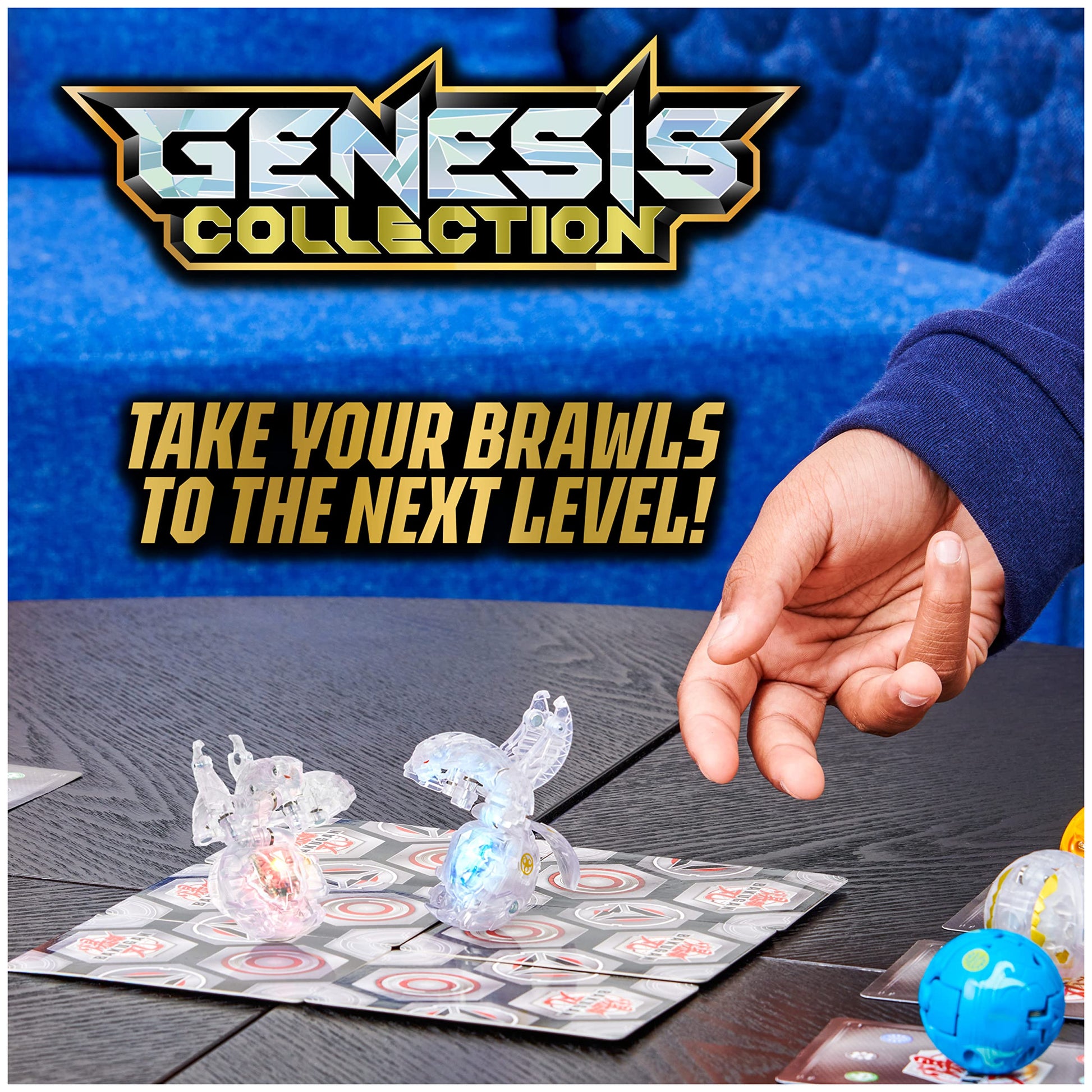 Buy now Bakugan Evolutions Genesis Collection Pack - 2 Light Up Action Figures, 4 Exclusive Bakugan, 2 Nanogan, 8 Cards, 4 BakuCores - Kids Toys for Boys Ages 6 and Up at indiglob india