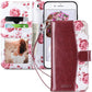 ULAK Compatible with iPhone 8 Plus/7 Plus Wallet Case for Women Girls, Premium PU Leather Flip Cover with Card Holders, Kickstand Feature Protective Purse Case 5.5 Inch,Floral