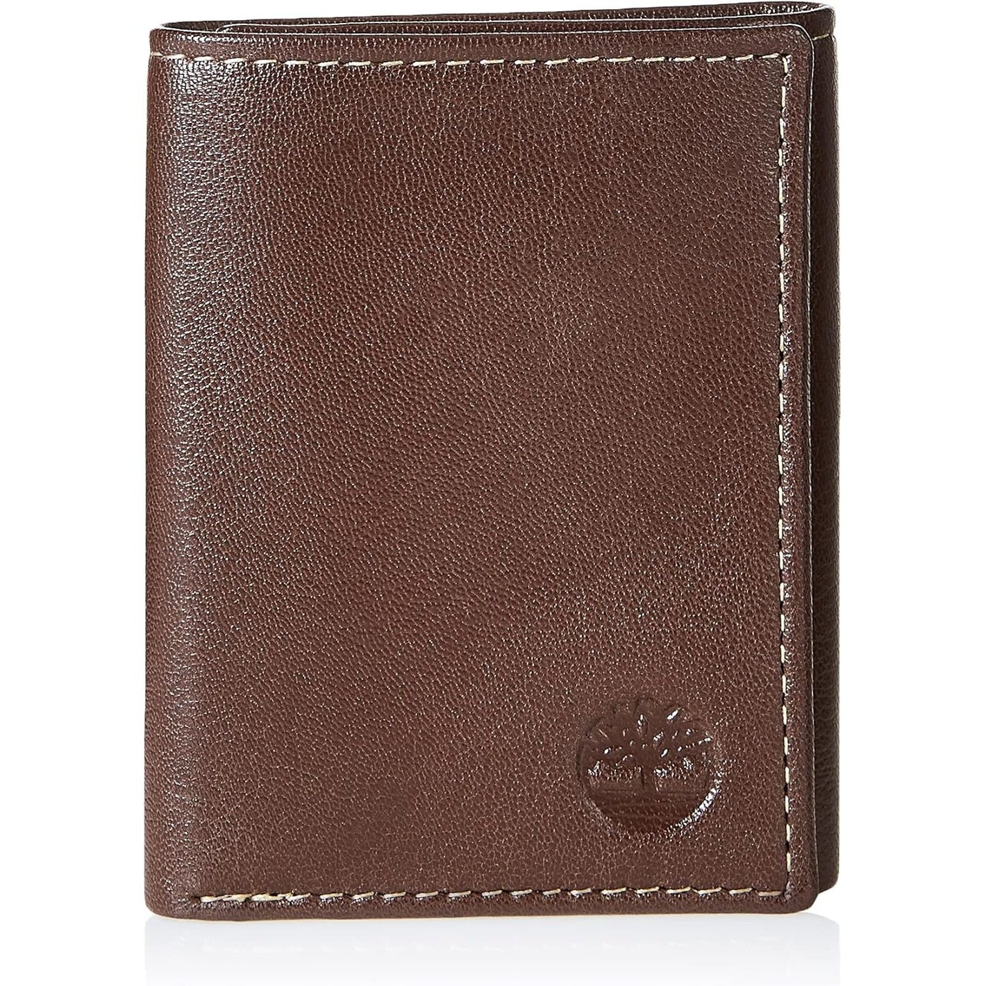 Timberland Men's Leather Trifold Wallet with ID Window