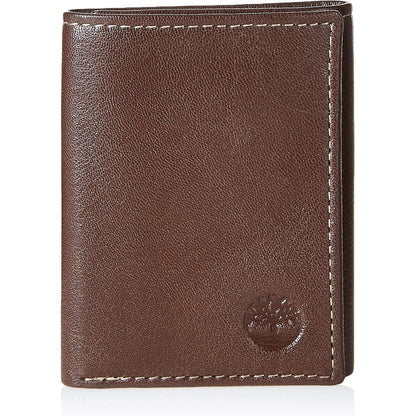 Timberland Men's Leather Trifold Wallet with ID Window