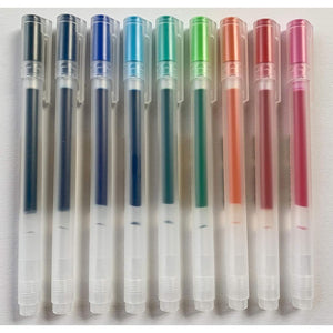 MUJI Gel Ink Ballpoint Pens [0.5mm] 9-colors Pack
