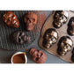 Nordic Ware Halloween Bakeware, Haunted Skull Cakelet Pan, Bronze