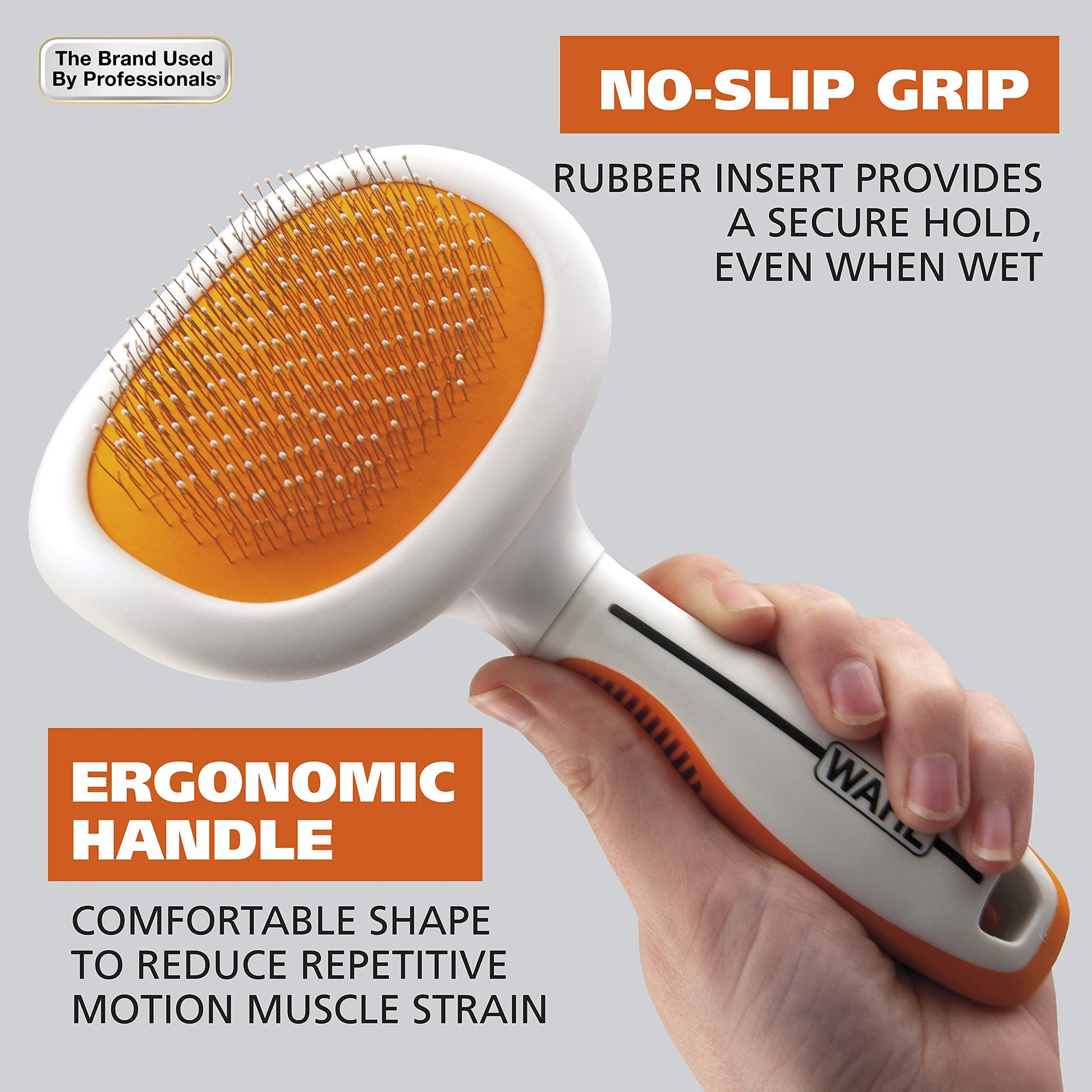 Buy now Wahl Premium Patented Dual Level Sensitive Skin Pet Slicker ƒ?? Ergonomic handle makes Deshedding, Grooming and Brushing Comfortable for you and your Dog or Cat - 858500 at indiglob india