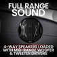 BOSS Audio Systems NX654 Onyx Series 6.5 Inch Car Door Speakers - 400 Watts (per pair), Coaxial, 4 Way, Full Range, 4 Ohms, Sold in Pairs, Bocinas Para Carro