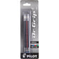 PILOT Dr. Grip 4+1 Multi-Function Refillable & Retractable Ballpoint Pen + Pencil, Fine Point, Black Barrel, Black/Red/Blue/Green Inks, Single Pen (36220)