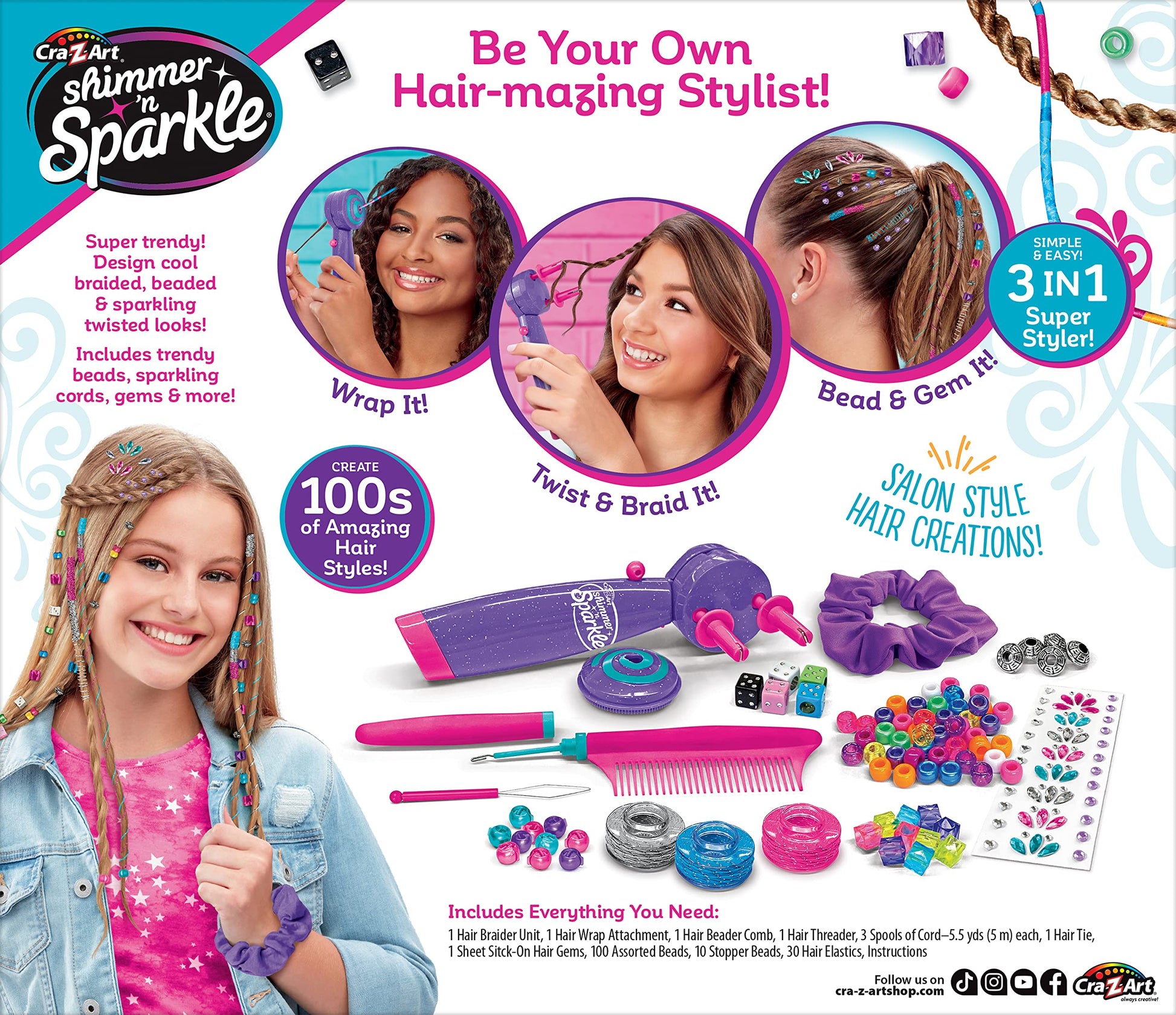 Buy now Shimmer ƒ??n Sparkle Braid Bead and Twist Deluxe Hair Designer at indiglob india