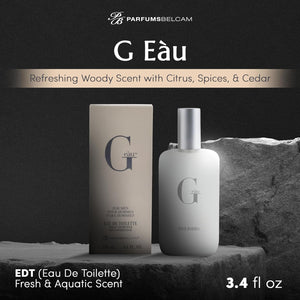PB ParfumsBelcam G eàu Eau de Toilette Perfume Spray for Men - 3.4 Fl Oz Affordable Long Lasting Cologne, Modern Masculine Scent with Woody Citrus Fragrance Made with Premium Oils for All Day Use