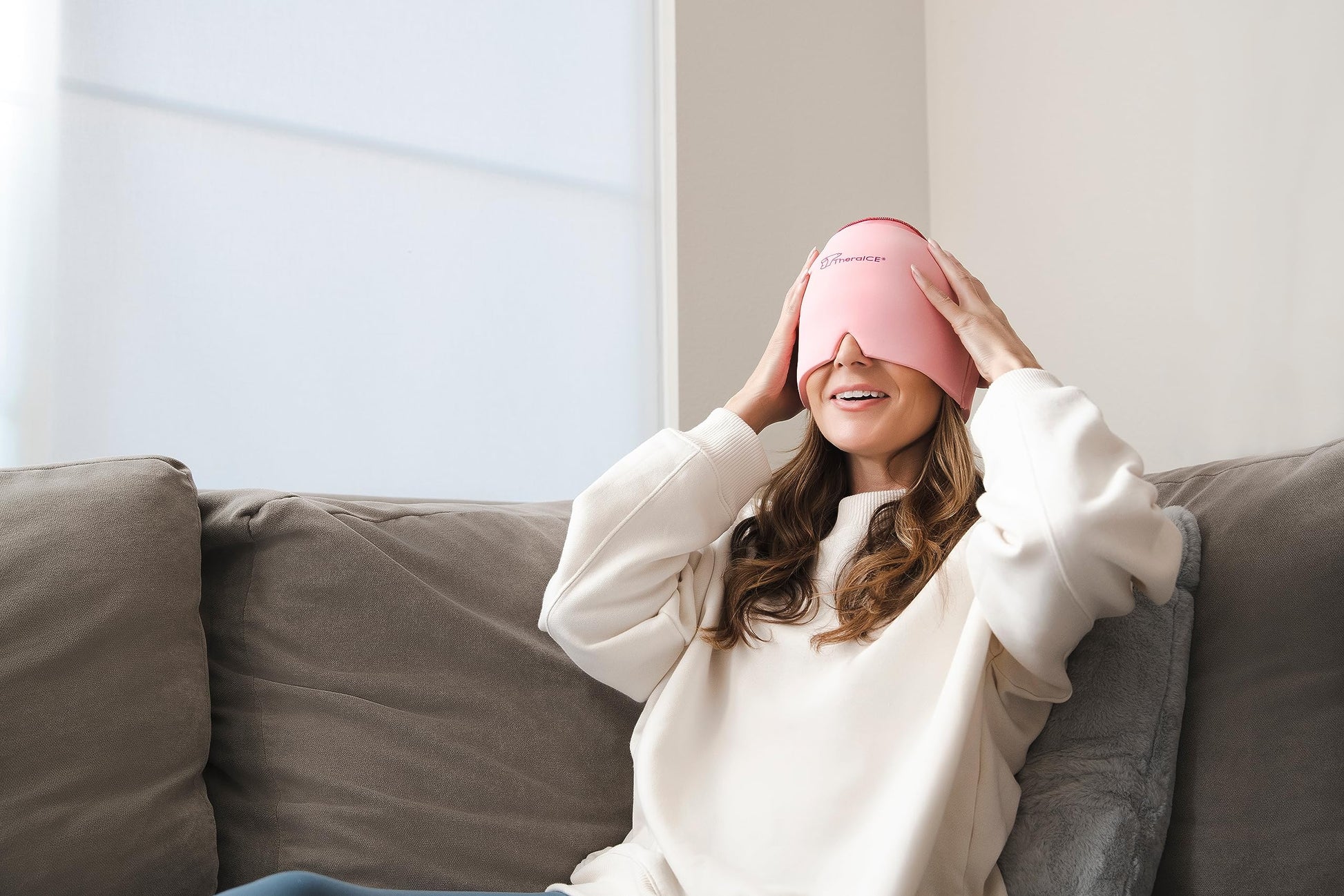 Buy now TheraICE Headache Relief Cap, Migraine Ice Pack Mask Products, Women Cooling Gel Hat, Face Cold Compress Head Wrap for Her Stress. Great Birthday Gift for Mom, Sister, Grandma, Girlfriend, & Teacher at indiglob india