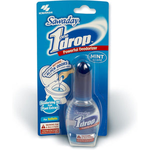 One-Drop Powerful Deodorizer, Before-You-Go Toilet Drops, 0.67 fl oz*- Mint Scent