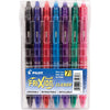 Pilot FriXion Erasable Gel Pens, Fine Point 0.7 mm Erasable Pens, Pack of 7 Assorted Colors - Fine
