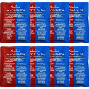 Camerons Hot or Cold Gel Pack - Set of 8 XL Ice & Heating Packs (8"x11")- Large Reusable Paks Keep Temp - Use in Casserole Carrier & Lunch Box for Food -Use as Warm & Cold Compress & Physical Therapy