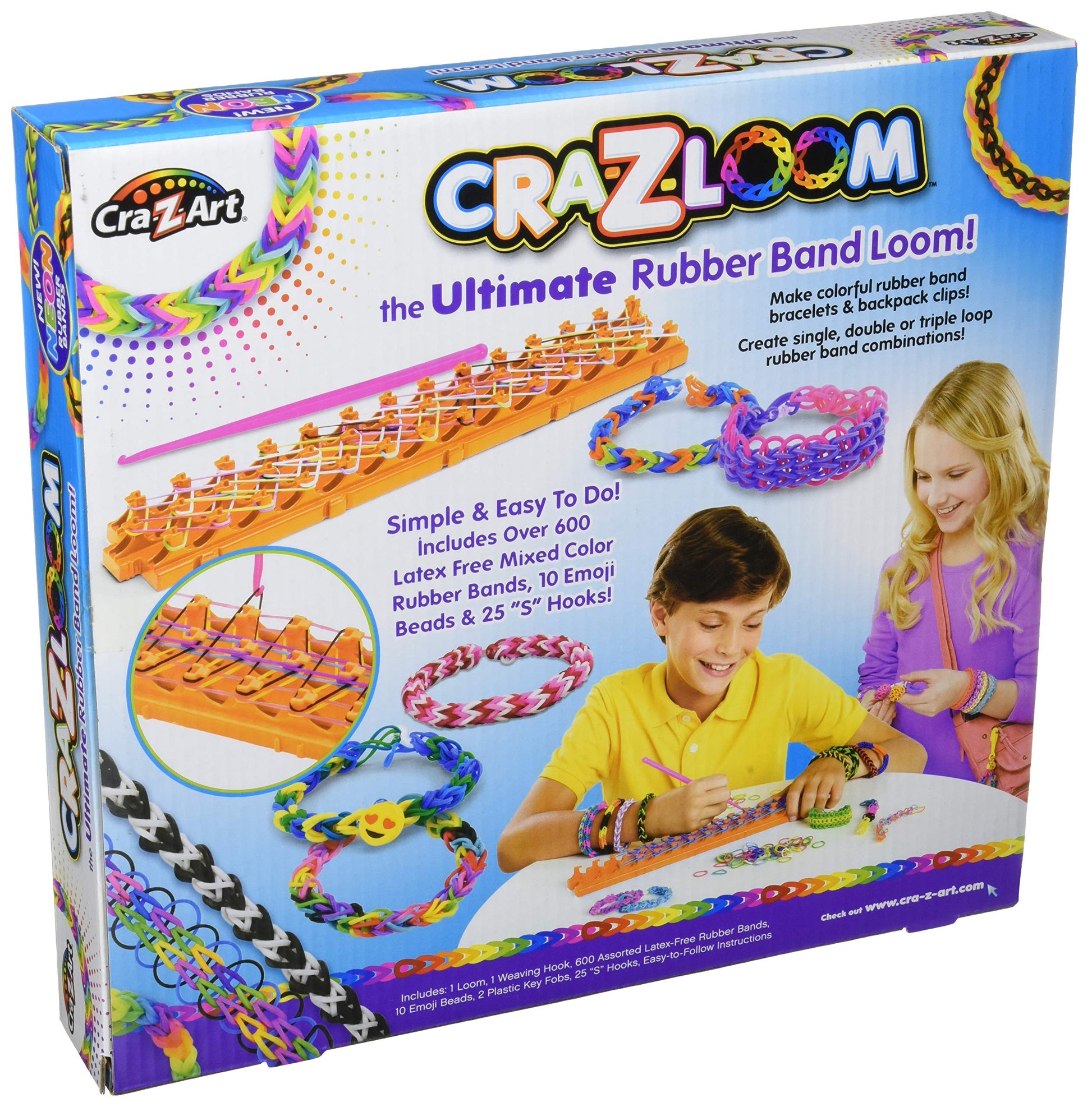 Buy now Cra-Z-Art Cra-Z-Loom Ultimate Rubber Band Bracelet Maker Activity Kit for Ages 8 and Up (packaging may vary) at indiglob india