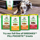 Greenies Pill Pockets for Dogs Small Size, Soft Dog Treats, Chicken Flavor, 3.2 oz. Pouch (30 Treats)