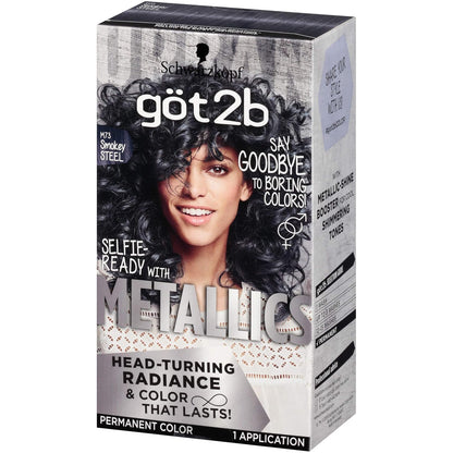 Got2b Metallics Permanent Hair Color, M71 Metallics Silver