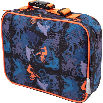 Bentology Lunch Bag for Boys- Kids Insulated Durable Lunchbox Tote Fits Bento Boxes, Containers, Jars & Water Bottles- Reusable School Lunch Sleeve w Clip on Handle- Keep Food Hotter or Colder Longer