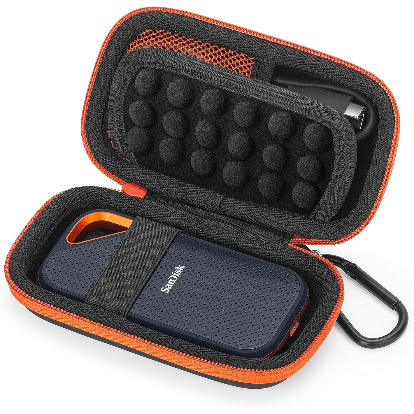 Yinke Hard Case for SanDisk Extreme Pro/SanDisk Extreme Portable External SSD 500GB 1TB 2TB, Travel Case Protective Cover Storage Bag
