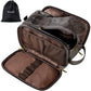 Elviros Toiletry Bag for Men, Large Travel Shaving Dopp Kit Water-resistant Bathroom Toiletries Organizer PU Leather Cosmetic Bags