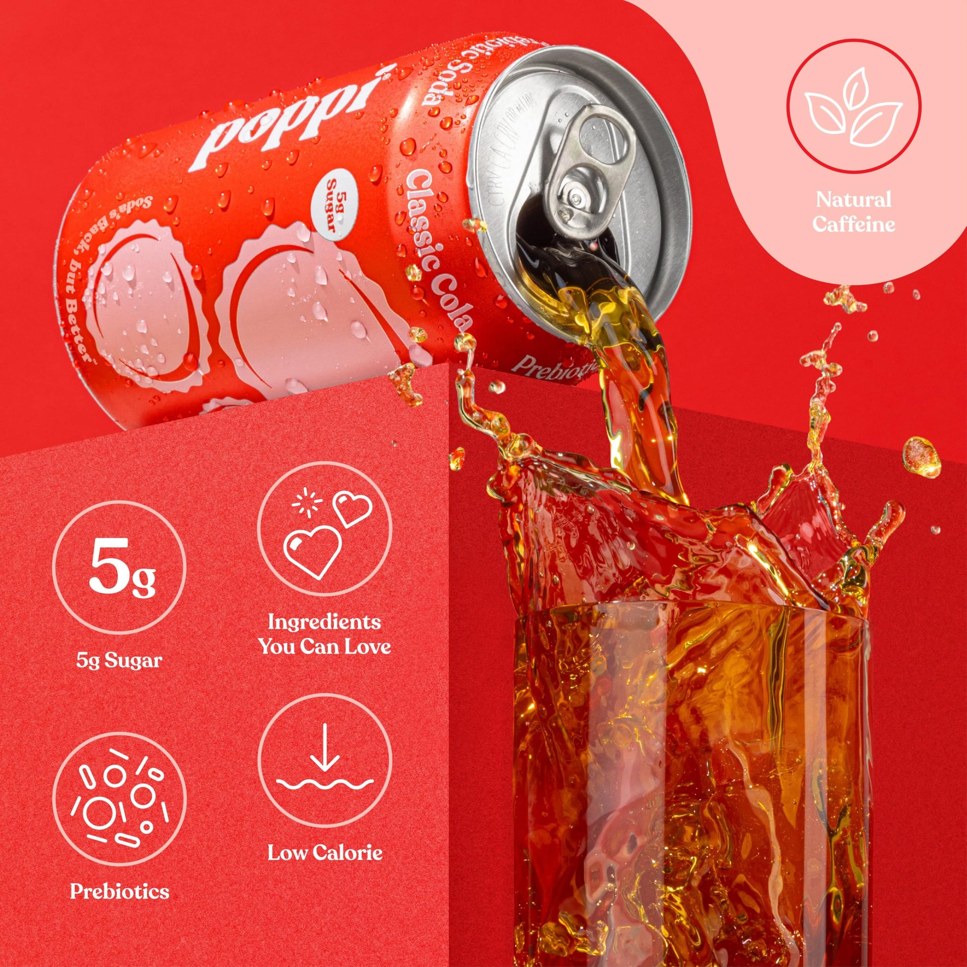 Buy now Poppi Sparkling Prebiotic Soda Beverage with Apple Cider Vinegar, Seltzer Water and Fruit Juice, The Classics Variety Pack, 12 Fl Oz, Pack of 12, Packaging May Vary at indiglob india