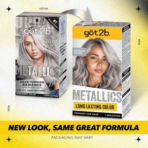 Got2b Metallics Permanent Hair Color, M71 Metallics Silver