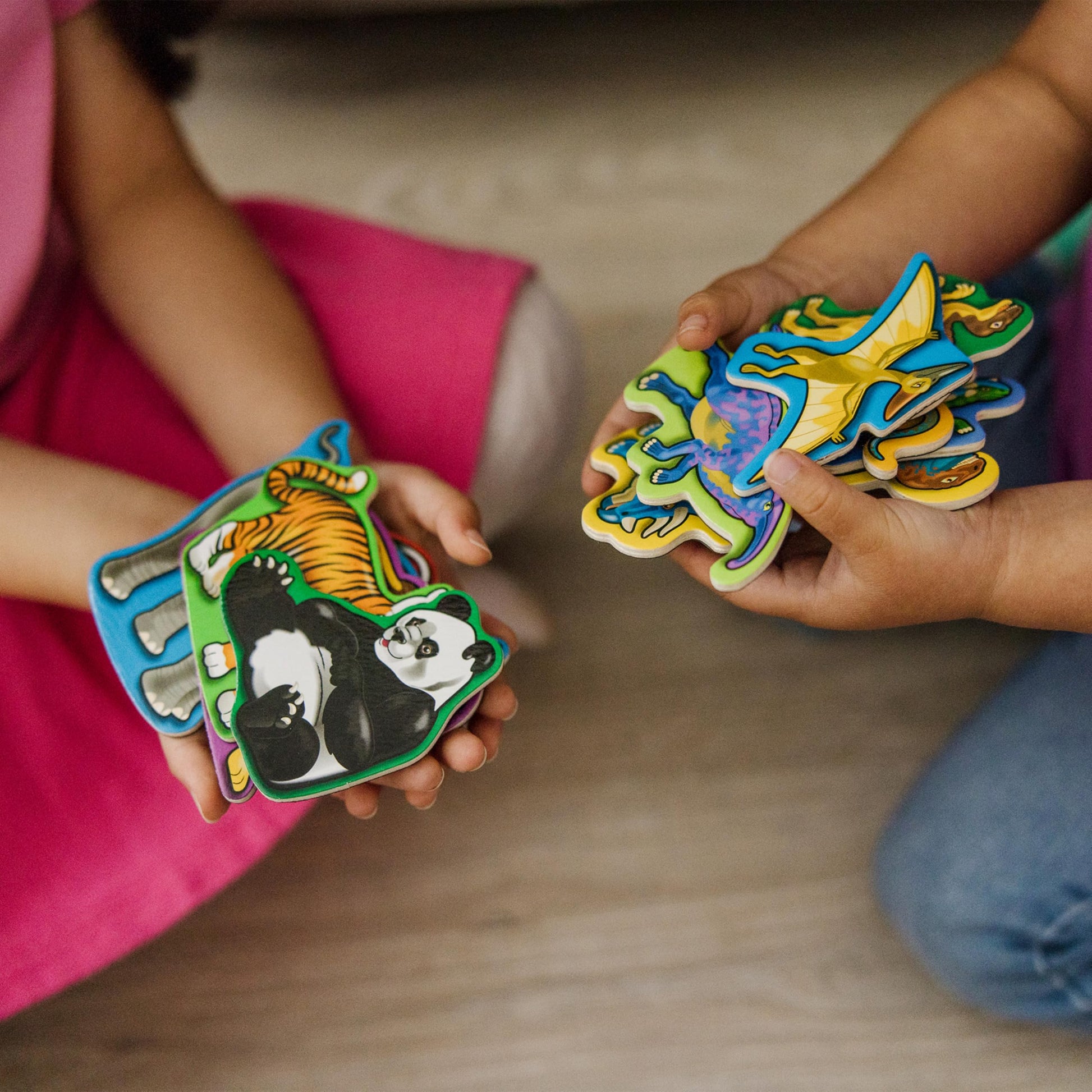 Buy now Melissa & Doug Wooden Magnets Set - Animals and Dinosaurs with 40 Wooden Magnets at indiglob india