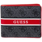 GUESS Men's Classic Bifold Wallet with Card Slots, Bill Compartment and Id Window