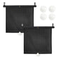 Buy now EcoNour Car Side Window Sun Shade (2 Pack) | Retractable Roller Sunshade for Kids | Baby Car Window Shades for UV and Sun Glare Protection | Baby Travel Accessories (15"x17") at indiglob india