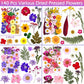 140 Pcs Dried Pressed Flowers for Resin, Real Pressed Flowers Dry Leaves Bulk Natural Herbs Kit for Scrapbooking DIY Art Crafts, Epoxy Resin Jewelry Molds, Candle, Soap Making, Nails Décor - My Store
