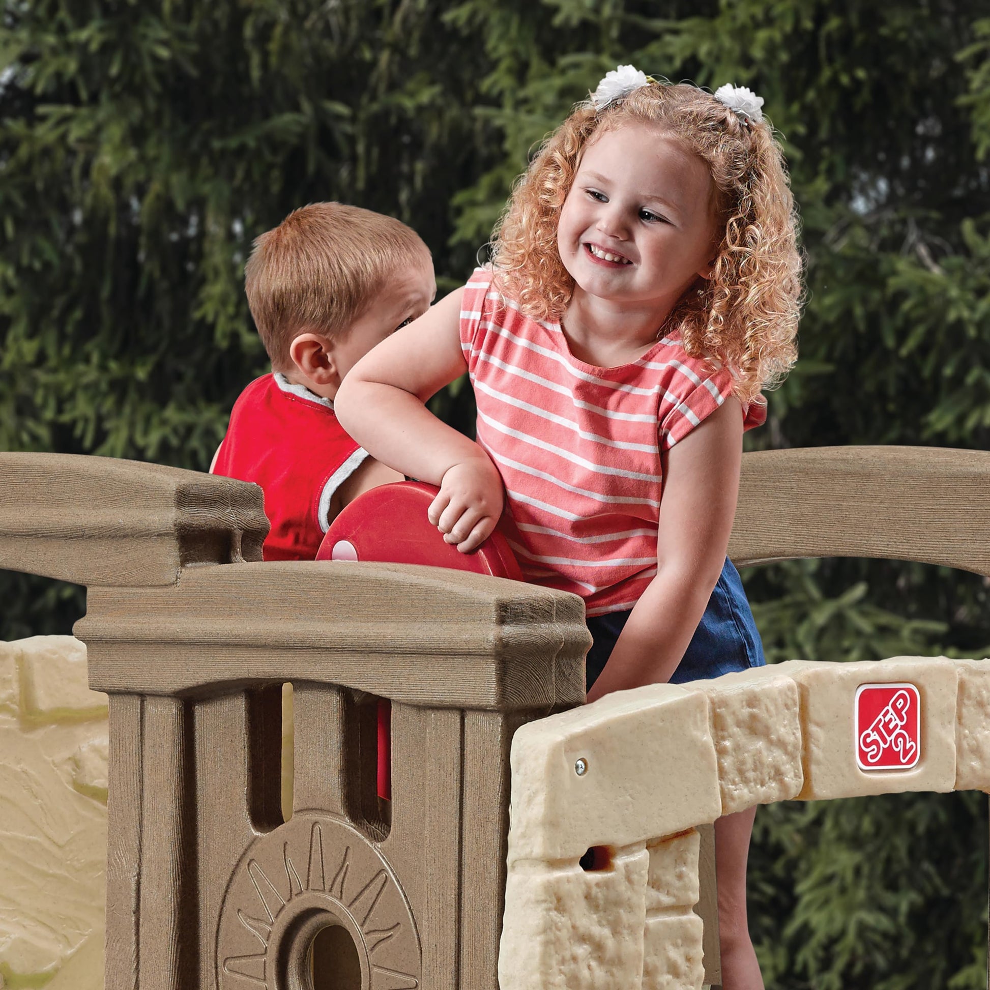 Buy now Step2 Woodland Climber II Kids Playset, Ages 2 ƒ??6 Years Old, Toddler Slide and Climbing Wall, Outdoor Playground for Backyard, Sturdy Plastic Frame, Easy Set Up at indiglob india