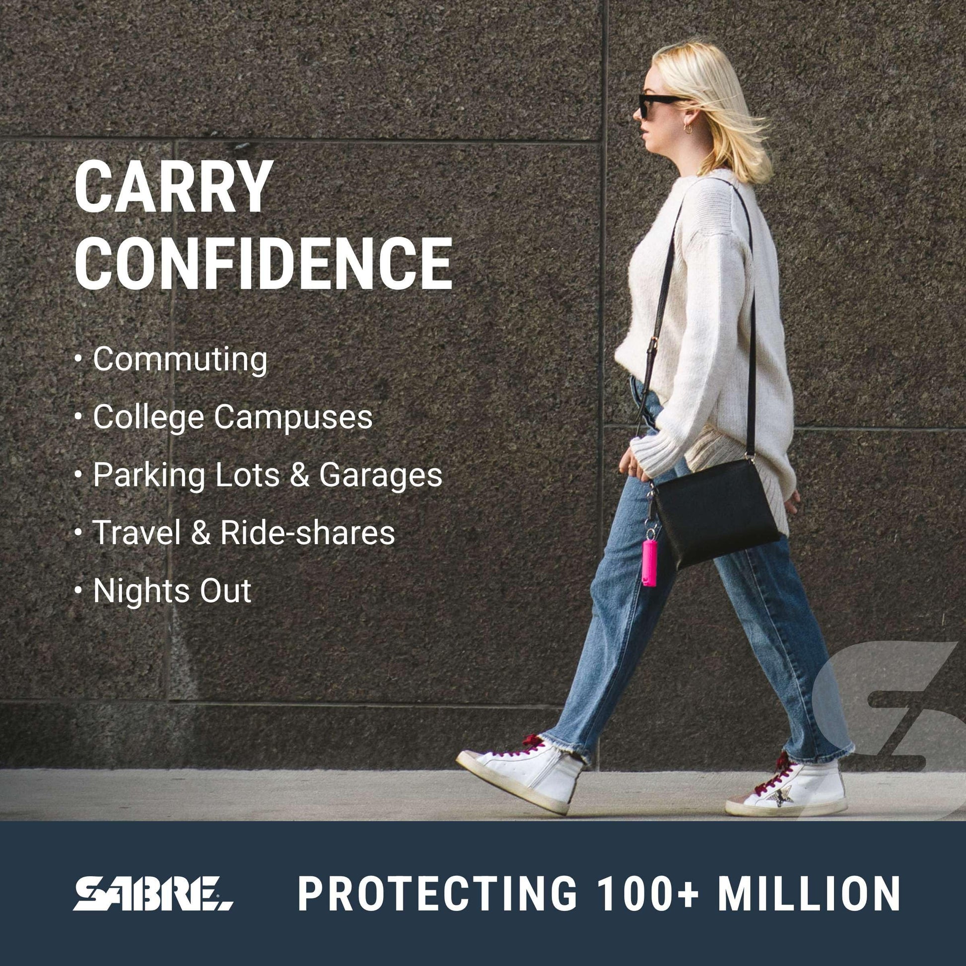 Buy now Sabre Pepper Gel - Fast Flip Top, Snap-Clip Keychain, Easy to Use & Carry, Maximum Police Strength OC Spray with UV Dye for Self Defense, 10 Second Spray Time, Finger Grip for Faster Aim, 0.54 fl oz at indiglob india