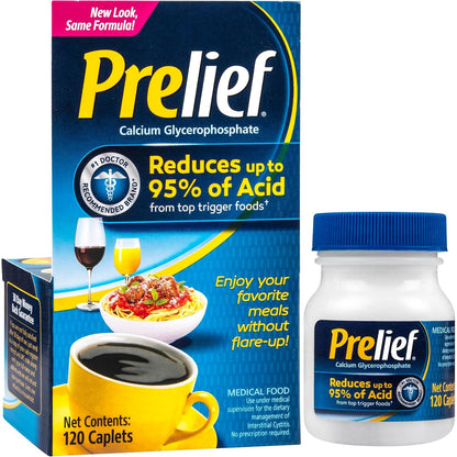 Prelief Acid Reducer Caplets Dietary Supplement, 120 Count
