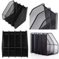 Buy now File Rack, 4-Slot Mesh Metal Magazines File Desk Organizer - Black Holder at indiglob india