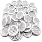 50Pcs Air Vents 53mm Circular Soffit Vent Stainless Steel Round Vent Mesh Hole Louver for Kitchen Bathroom Cabinet Wardrobe (White)