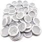 50Pcs Air Vents 53mm Circular Soffit Vent Stainless Steel Round Vent Mesh Hole Louver for Kitchen Bathroom Cabinet Wardrobe (White)